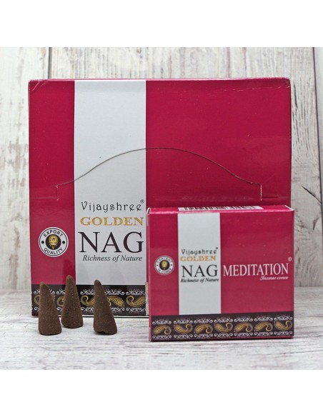 Incienso en conos Golden Meditación - Incienso natural.