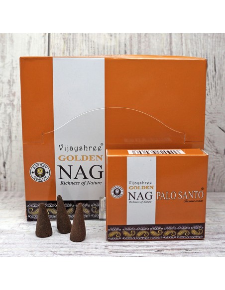 Incienso en conos Golden Palo Santo - Incienso natural.