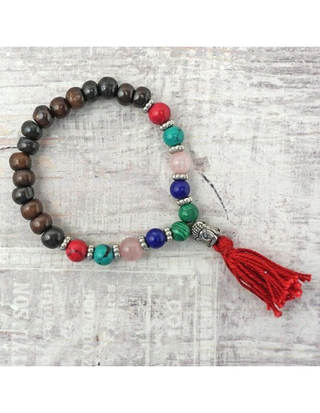 Pulsera de con cabeza de Buda. ref: PU14426