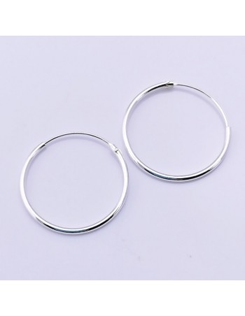 Aros lisos de plata 18mm-Piercing de plata.