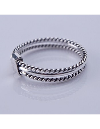 Anillo de plata tres alianzas- Joyería Étnica.