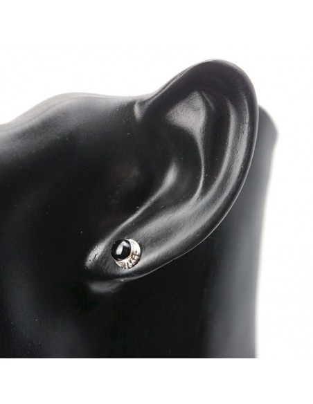 Pendientes De Plata Con Ónix- Joyería Étnica.