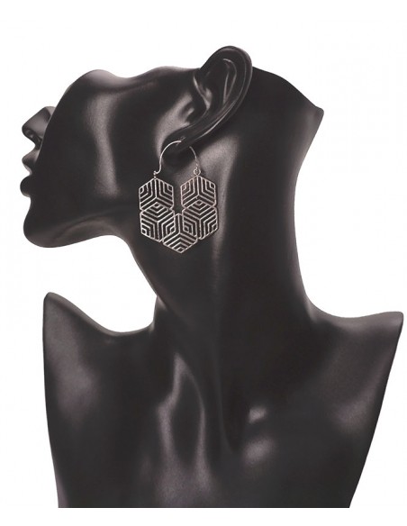 Pendientes étnicos con diseño tribal - Bisutería hippie.
