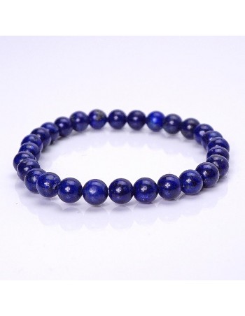 Pulsera de lapislázuli con cuentas de 6mm. 2