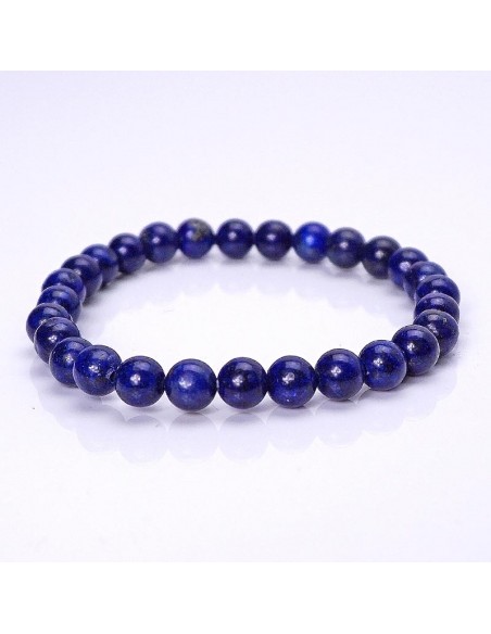 Pulsera de lapislázuli con cuentas de 6mm.