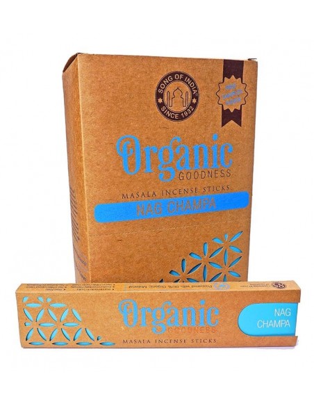 Incienso orgánico en varitas Nag Champa.