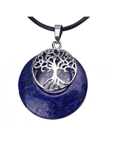 Colgante de lapislázuli con símbolo de Árbol de la Vida.