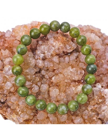 Pulsera de jade verde 8mm.