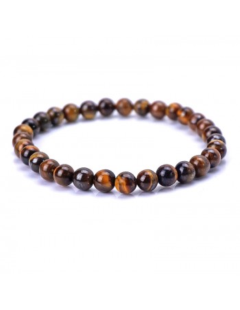 Pulsera de piedra natural, ojo de tigre-6mm. 2