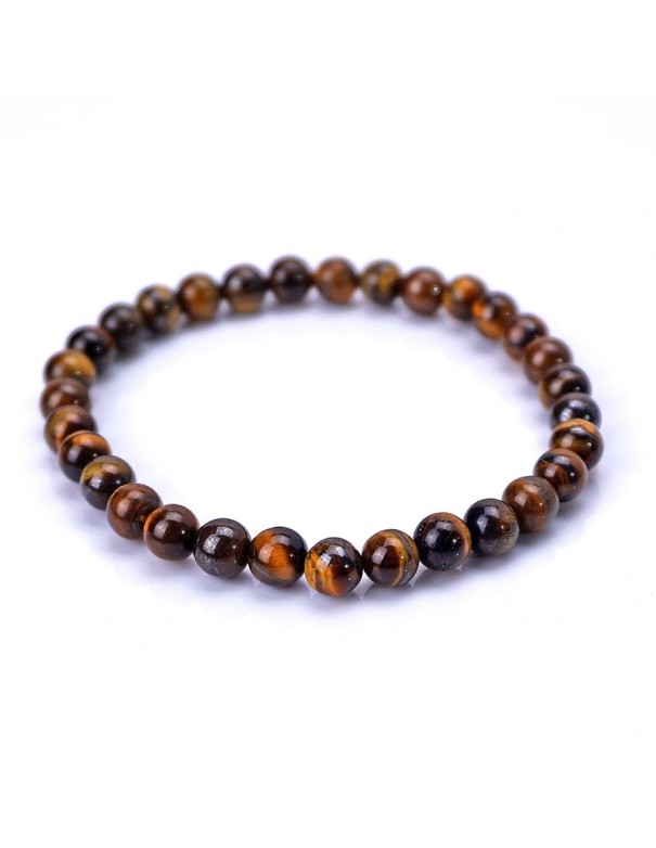 Pulsera de piedra natural, ojo de tigre-6mm.
