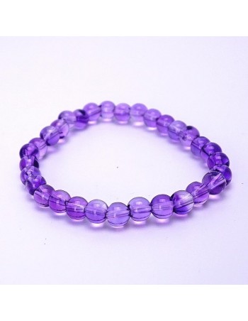 Pulsera con piedra natural amatista. Pulseras de piedra venta online. 2