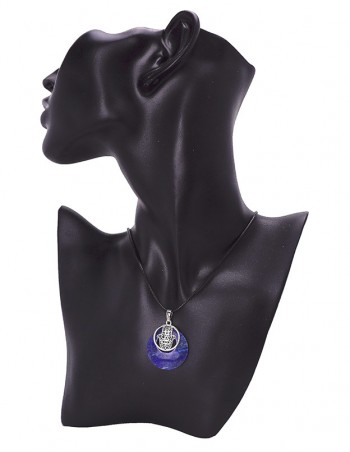 Colgante de lapislázuli con símbolo Mano de Fátima. 2