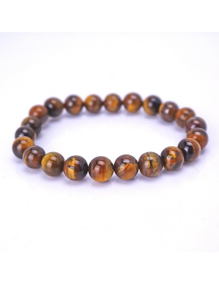 Ojo de tigre, pulsera de piedra natural 8mm.