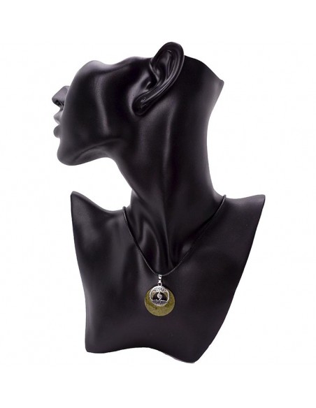 Colgante piedra Unakita con Árbol de la Vida