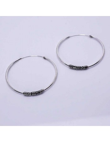 Aros de plata Bali 35mm. ref: AG14108