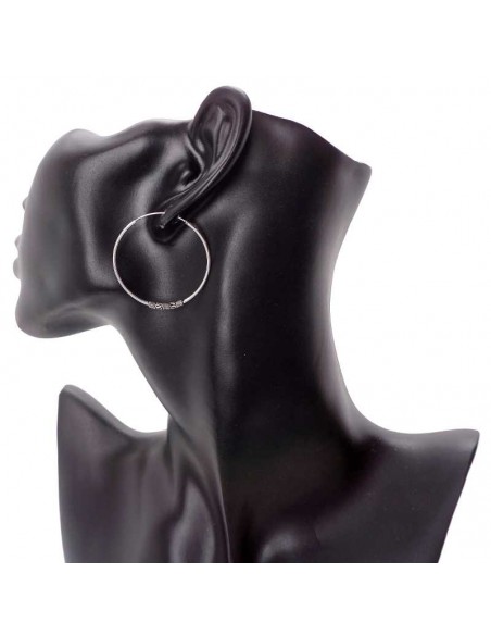 Aros de plata Bali 35mm. ref: AG14108