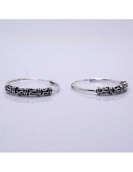 Aros plata Bali 20mm.