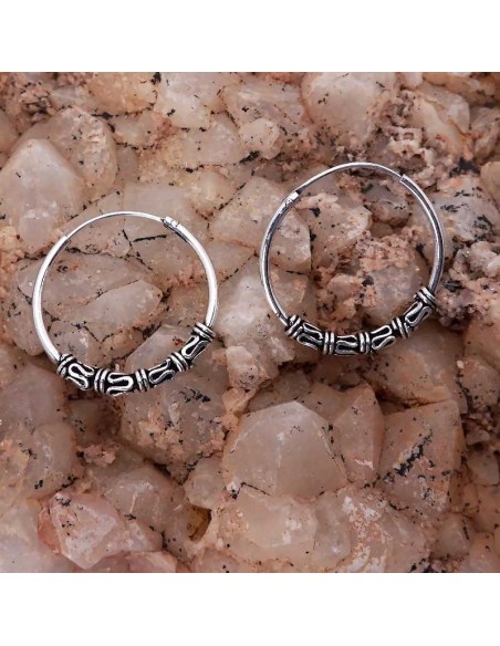Aros plata Bali 20mm.