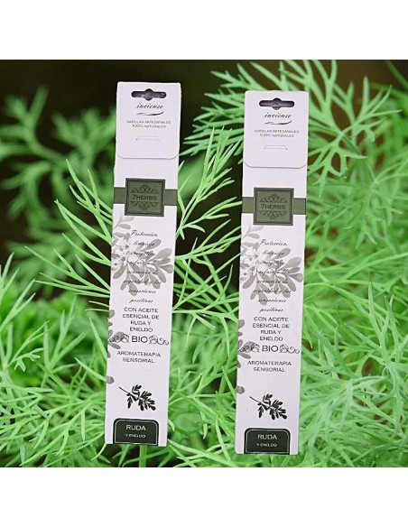 Incienso Bio Ruda y Eneldo 7 Hierbas, Aromaterapia Sensorial