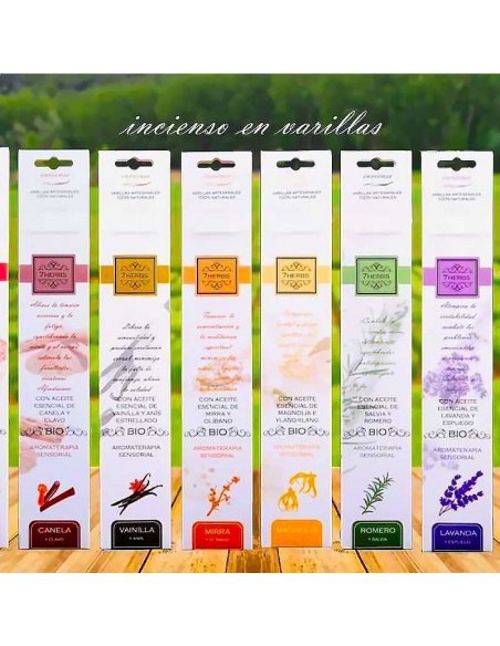 Incienso Bio Ruda y Eneldo 7 Hierbas, Aromaterapia Sensorial
