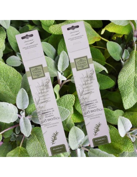 Incienso Bio de salvia y romero: Aromaterapia sensorial y natural para mejorar tu ánimo