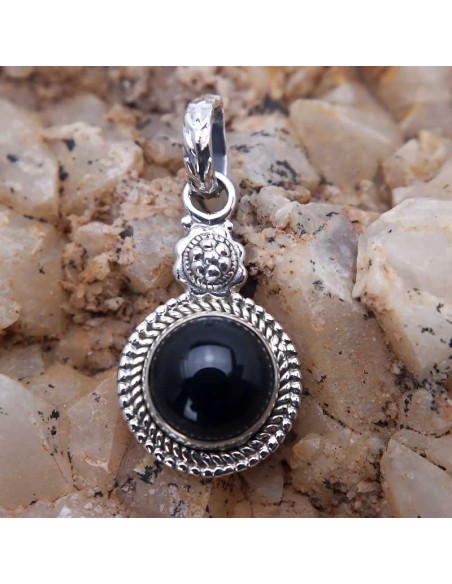 Colgante de plata con onix