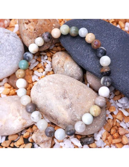 Pulsera de Amazonita: Elegancia Natural y Energía Positiva en una Joya Exclusiva