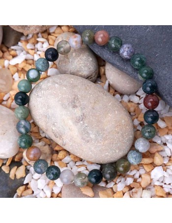 Descubre la vibrante Pulsera de Ágata India Multicolor, 2