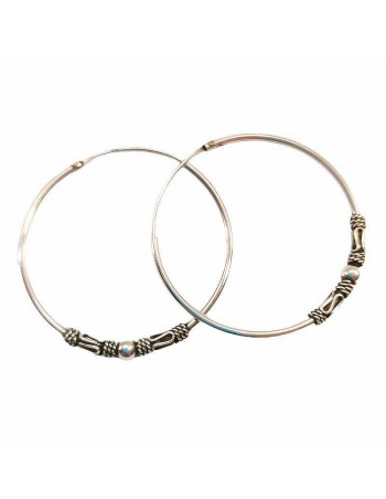 Aros de plata Bali 30mm: ref: AG14111 2