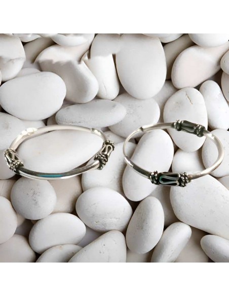 Aros de plata labrados 22mm- Joyería étnica.