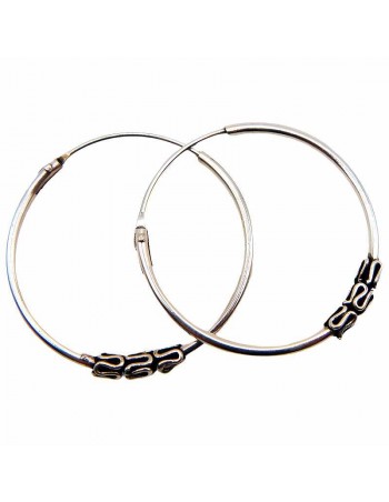 Aros de Plata 25mm: Exquisita Artesanía Balinesa en Cada Detalle 2