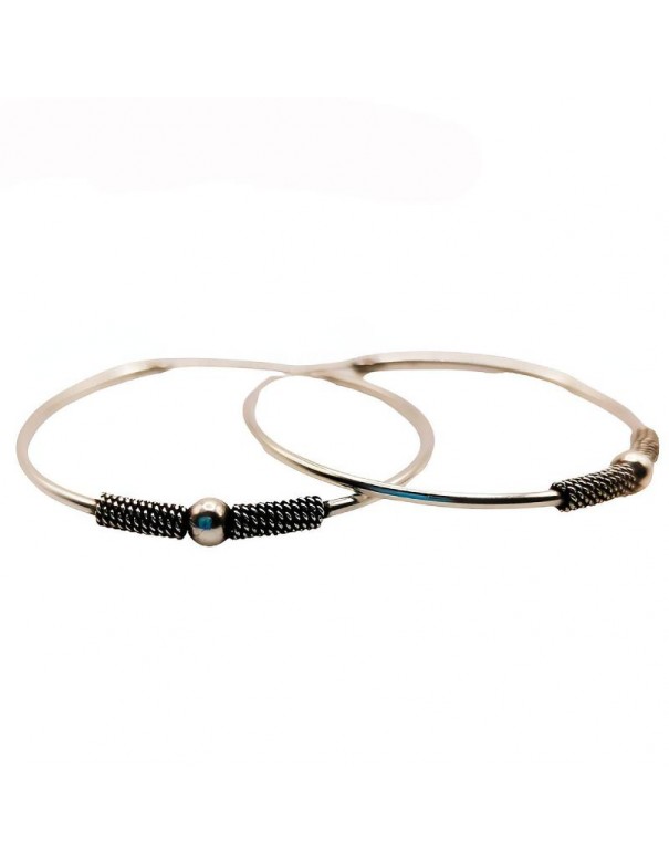 Aros de plata Bali 35mm, hechos de forma artesanal