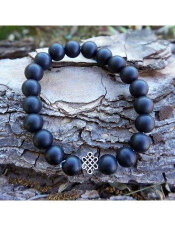 Pulsera Shaligram con nudo infinito: conexión eterna con la energía positiva 2