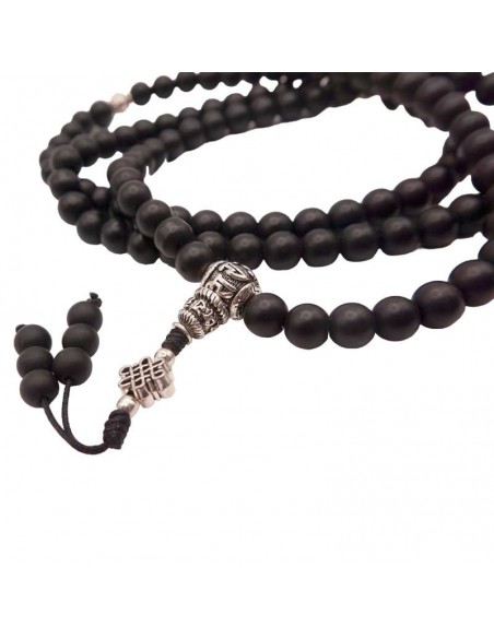 Japa Mala Tibetano: 108 Cuentas de Piedra Sagrada Shalingram para Conectar con tu Espiritualidad