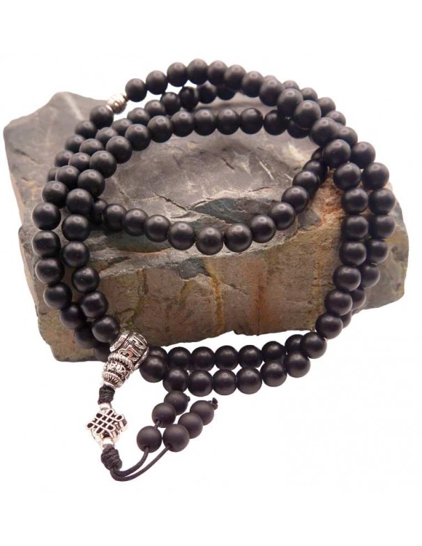 Japa Mala Tibetano: 108 Cuentas de Piedra Sagrada Shalingram para Conectar con tu Espiritualidad