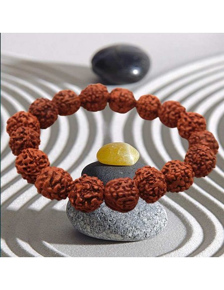 Pulsera Japa Mala Tibetana de Rudraksha: Equilibrio y Protección
