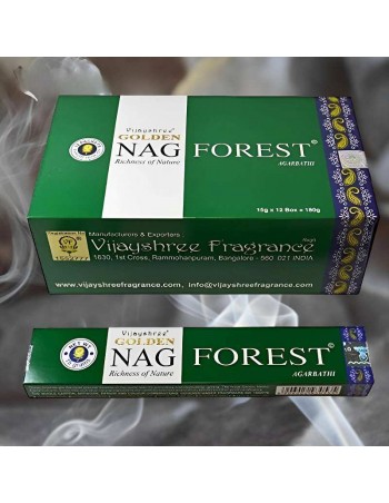 Incienso Golden Nag Forest de Vijayshree: Un viaje aromático a la profundidad del bosque