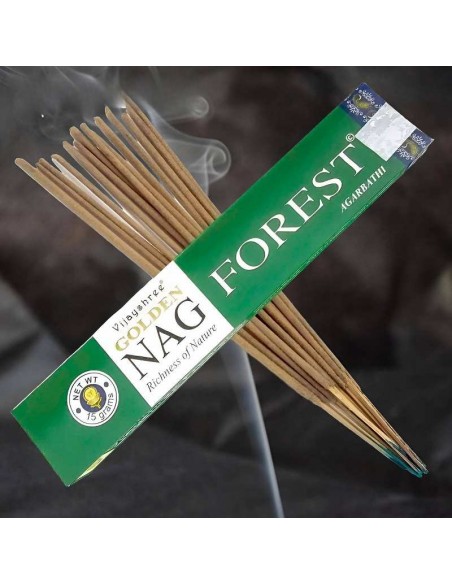 Incienso Golden Nag Forest de Vijayshree: Un viaje aromático a la profundidad del bosque