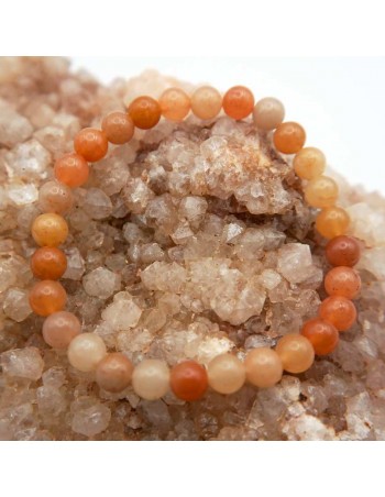Pulsera de cuentas de aventurina naranja: Aumenta tu optimismo y alegría