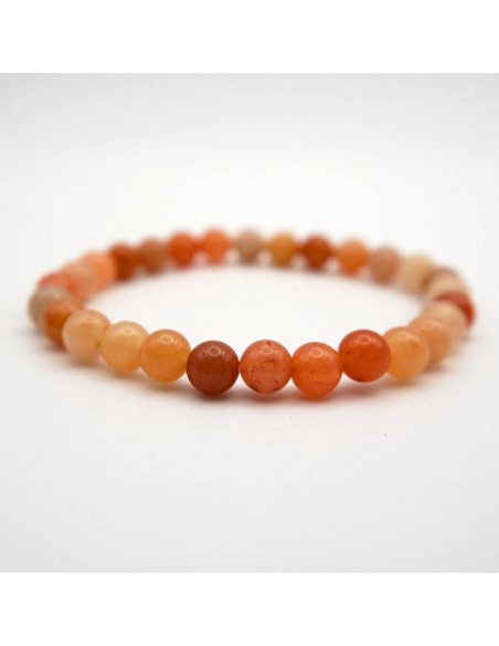 Pulsera de cuentas de aventurina naranja: Aumenta tu optimismo y alegría