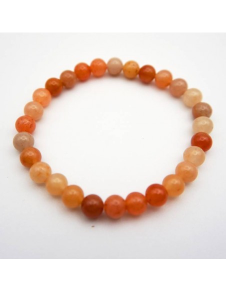 Pulsera de cuentas de aventurina naranja: Aumenta tu optimismo y alegría