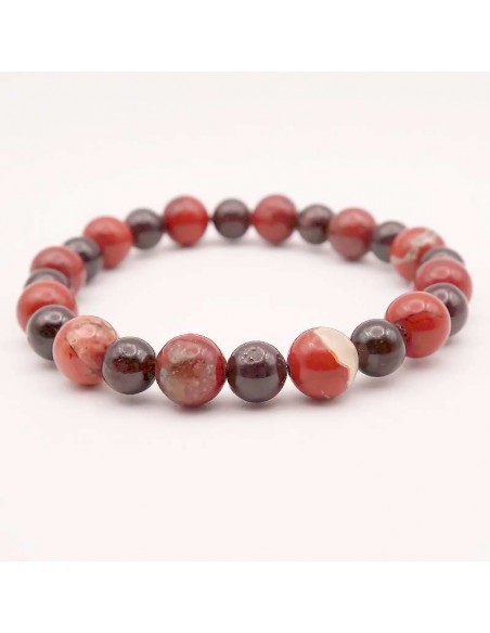 Pulsera de Granate y jaspe rojo: Potencia tu energía física y mental
