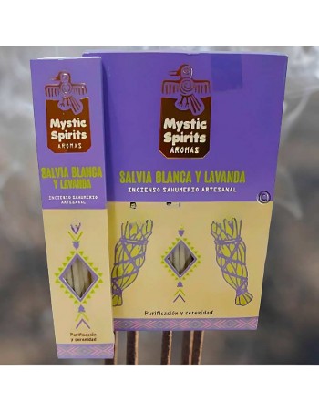 Incienso de Salvia Blanca y Lavanda: Purifica y Relaja tu Ambiente | Mystic Spirits
