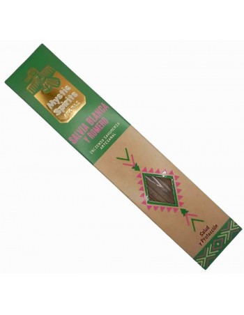 Incienso de Salvia Blanca y Romero: Varillas Extra Gruesas para una Limpieza Profunda y Duradera | Mystic Spirits 2