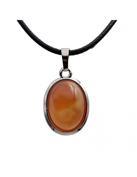 Colgante de Aventurina Naranja: Equilibrio y Energía en un Elegante Diseño