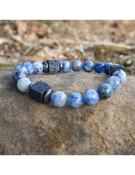 Pulsera de Sodalita para Hombre: Elegancia y Armonía