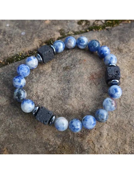 Pulsera de Sodalita para Hombre: Elegancia y Armonía