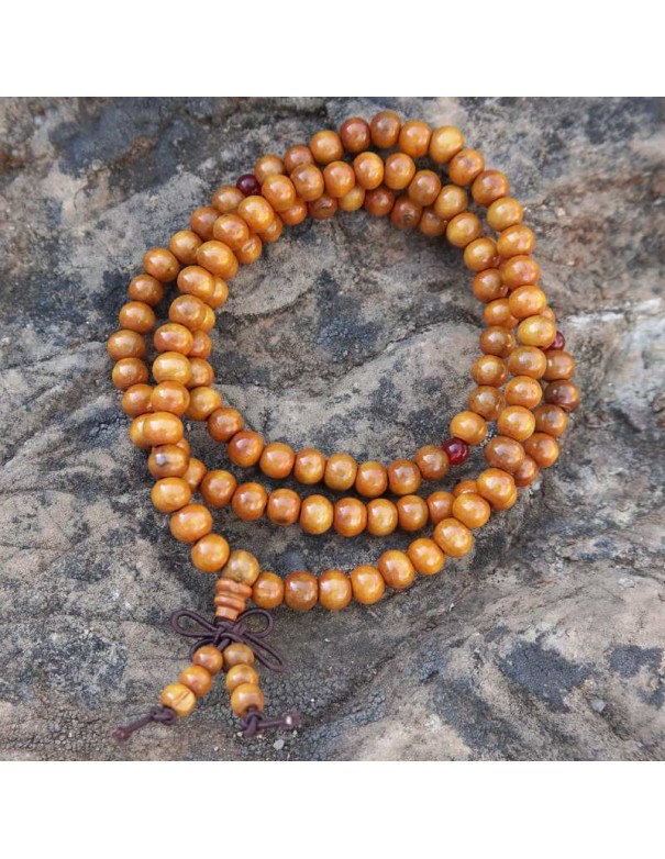 Japa mala con nudo tibetano Conecta con la tradición del budismo tibetano