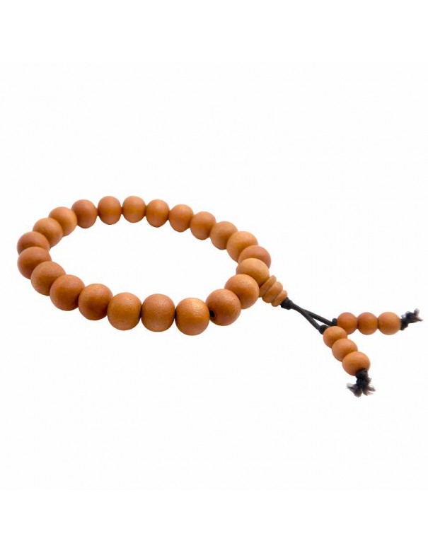 Pulsera Mala artesanal con madera Sándalo 21 Cuentas: Encuentra la Paz Interior