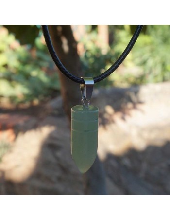 Colgante Péndulo de Cuarzo Verde Artesanal: Conecta con la Naturaleza